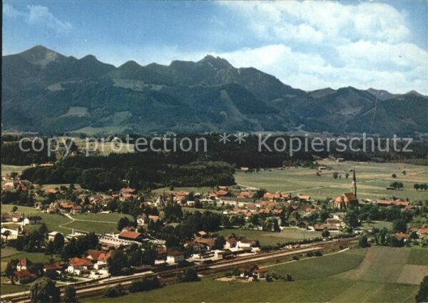Uebersee Kampenwand Fliegeraufnahme