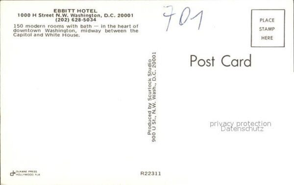 Washington DC Ebbitt Hotel – Bild 2