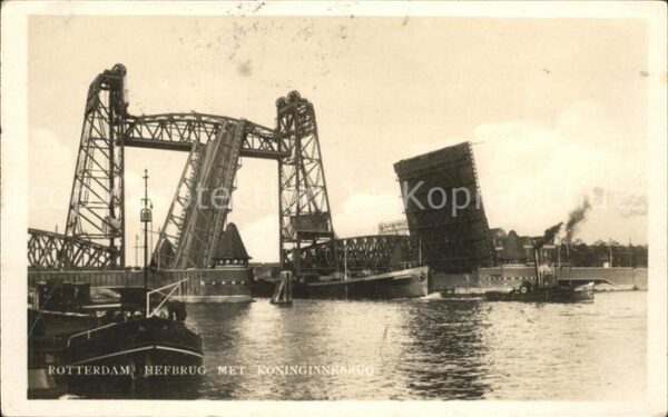 Rotterdam Hefbrug Koninginnebrug
