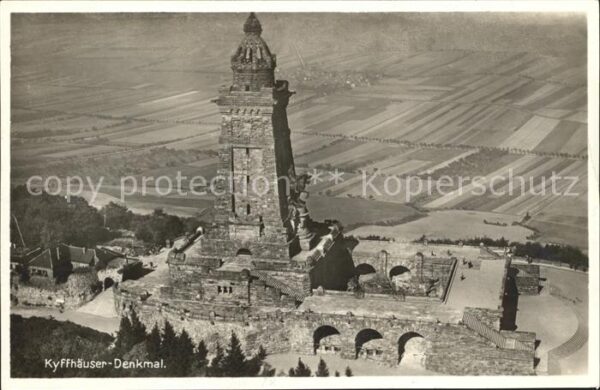 Kyffhaeuserdenkmal Fliegeraufnahme
