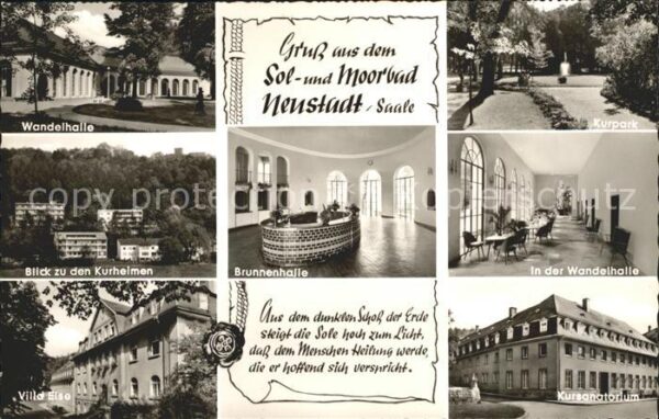 Neustadt Saale Wandelhalle Brunnenhalle Kurpark Kursan