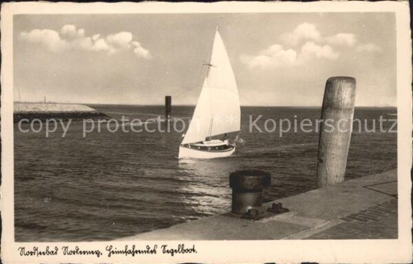 Norderney Nordseebad Segelboot