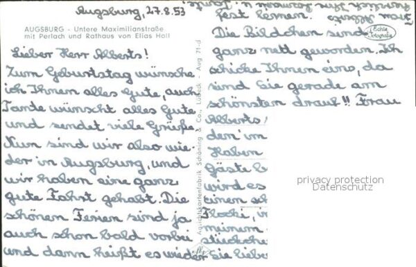 Augsburg Untere Maximilianstrasse Perlach Rathau – Bild 2