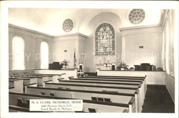 Grand Rapids Michigan M J Clark Memorial Home Chapel