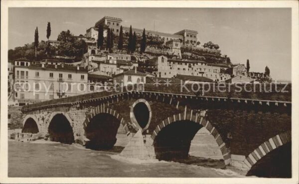 Verona Veneto Ponte Pietra Castel S Pietro