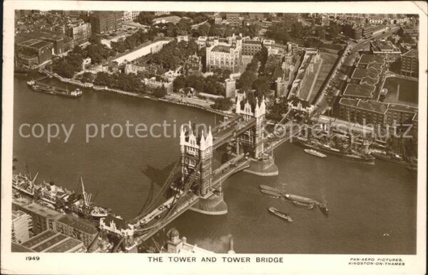 London Fliegeraufnahme Tower Tower Bridge