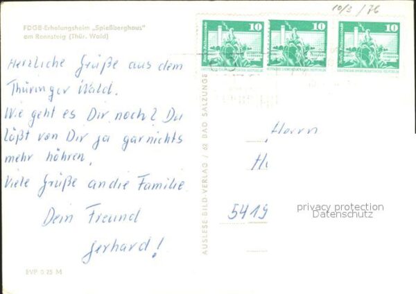 Friedrichroda FDGB Erholungsheim Spiessberghaus – Bild 2