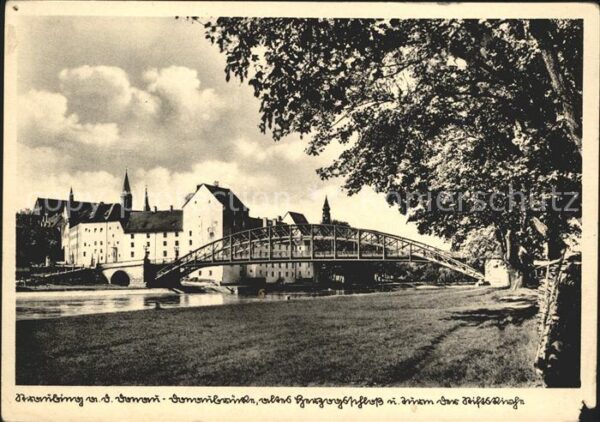 Straubing Donaubrücke Schloss