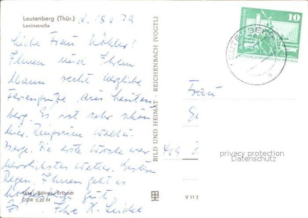 Leutenberg Thueringen Leninstrasse – Bild 2