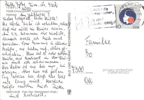 Templin FDGB Erholungsheim Friedrich Engels Hal – Bild 2