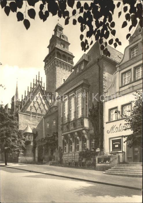 Zeitz Rathaus gotische Giebel