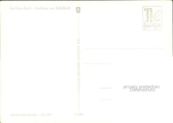 Karl-Marx-Stadt Hochhaus Schlossteich – Bild 2