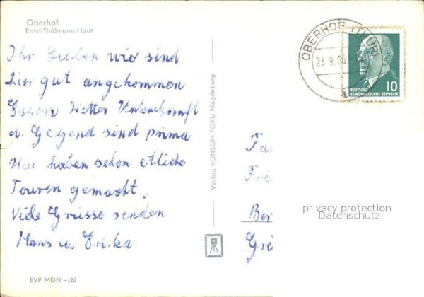 Oberhof Thueringen Ernst Thälmann Haus – Bild 2