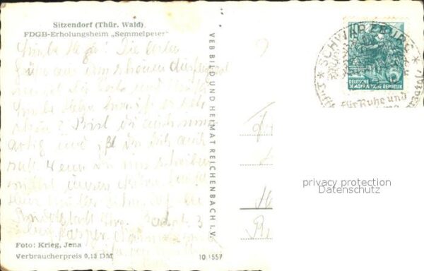 Sitzendorf Thueringen FDGB Erholungsheim Semmelpeter – Bild 2