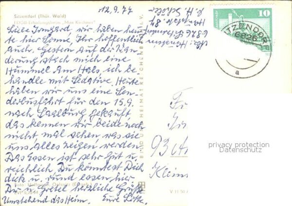 Sitzendorf Thueringen FDGB Erholungsheim Max Kirchner – Bild 2