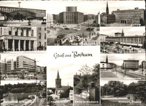 Bochum Schauspielhaus Rathaus Stadtbad Viktori