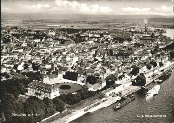 Neuwied Rhein Fliegeraufnahme