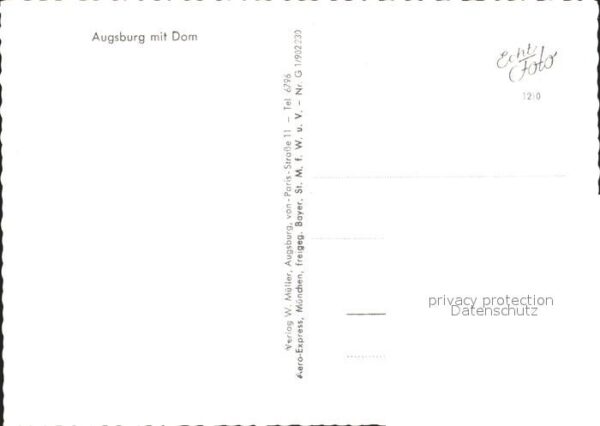 Augsburg Fliegeraufnahme Dom – Bild 2