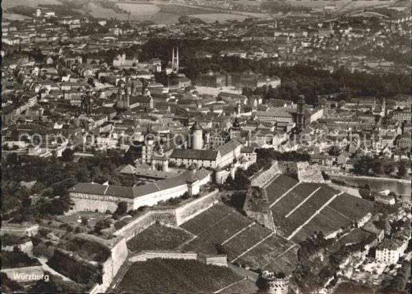 Wuerzburg Fliegeraufnahme