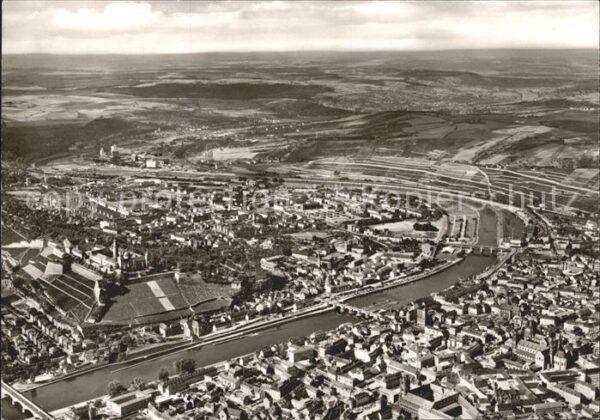 Wuerzburg Fliegeraufnahme