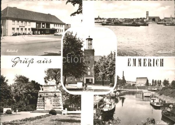 Emmerich Rhein Bahnhof Rheinpartie Zollamt Zollhafen K