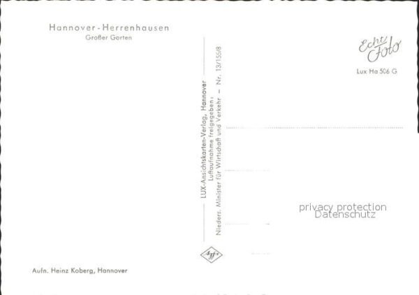 Herrenhausen Hannover Fliegeraufnahme Grosser Garten – Bild 2