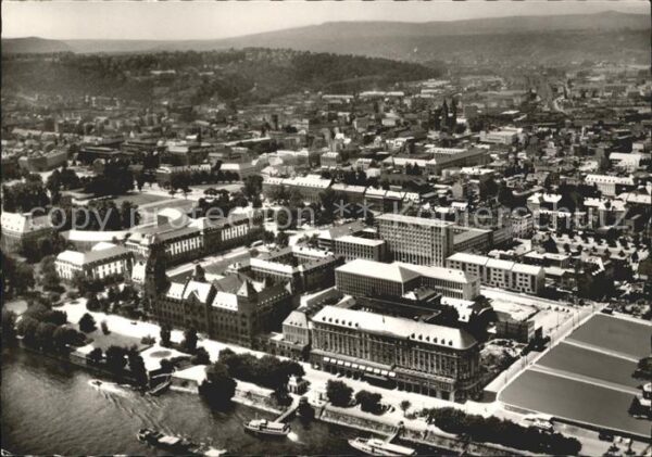 Koblenz Rhein Fliegeraufnahme Rhein Hotel Koblenzer H