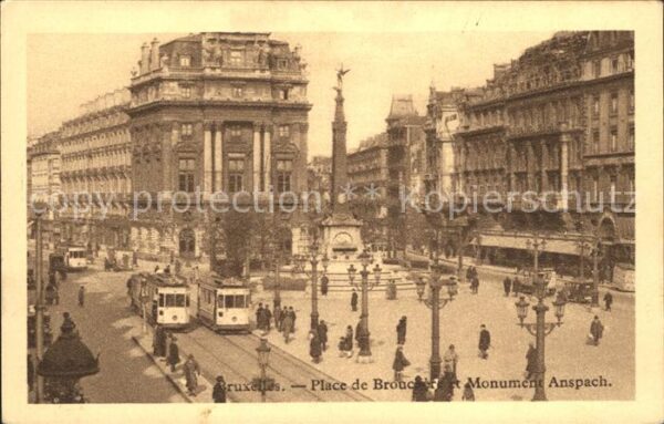 Strassenbahn Bruxelles Place de Brouckere Monument A