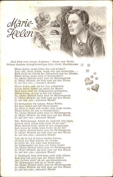 Liederkarte Marie-Helen Soldatenlied