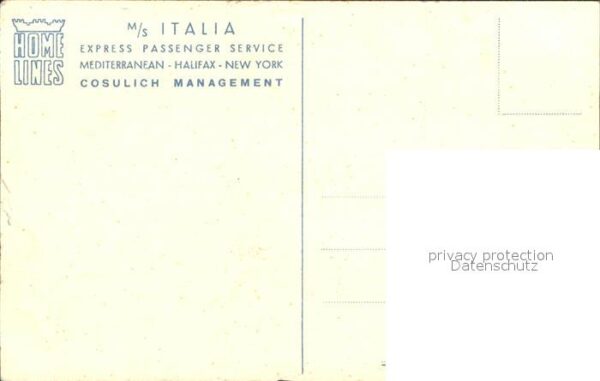 Dampfer Oceanliner M/S Italia – Bild 2