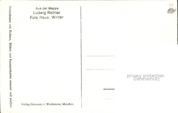 Richter Ludwig Aus der Mappe Fürs Haus Winter – Bild 2