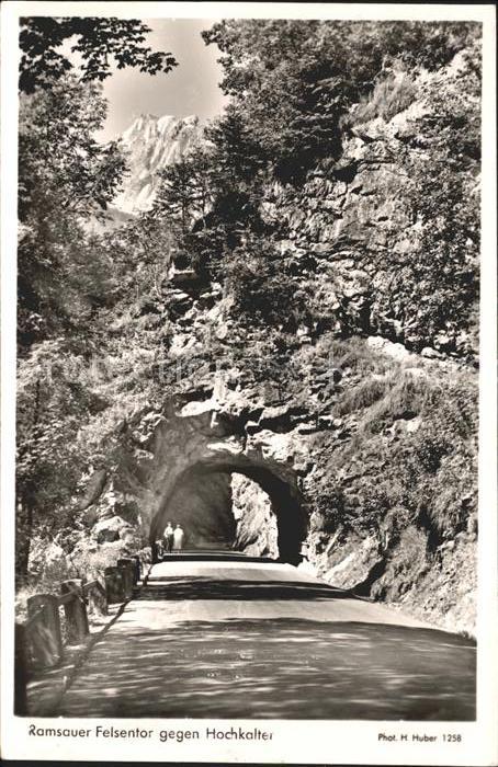 Foto Huber H. Nr. 1258 Ramsauer Felsentor Hochkalter