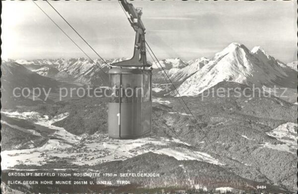 Seilbahn Seefeld Rosshütte Seefelderjoch Hohe Mu