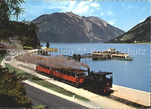 Lokomotive Zahnradbahn Achensee Schiffstation Sees