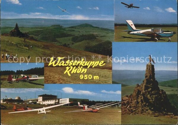 Segelflug Gliding Vol-Voile Vuolo-a-Vela Wasserkuppe Rhön Fliegerdenkmal