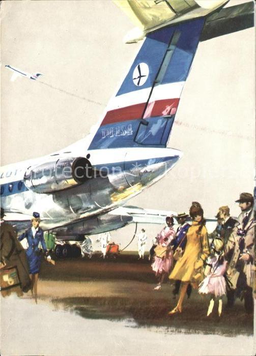 Flugzeuge Zivil Jet Airliner Tupolev 134 Polskie LinieL