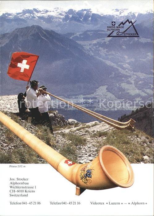 Alphorn Alphornbläser Pilatus