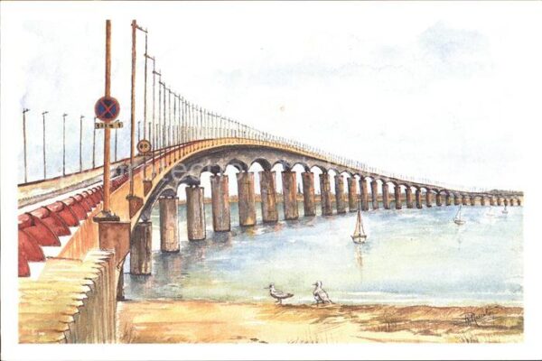 Bruecken Bauwerke Pont Ile de Re Künstlerkarte Philippe M
