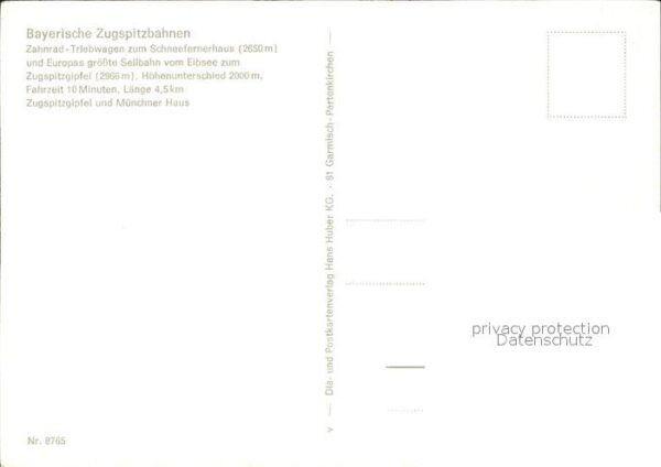 Seilbahn Zahnradbahn Zugspitzgipfel – Bild 2