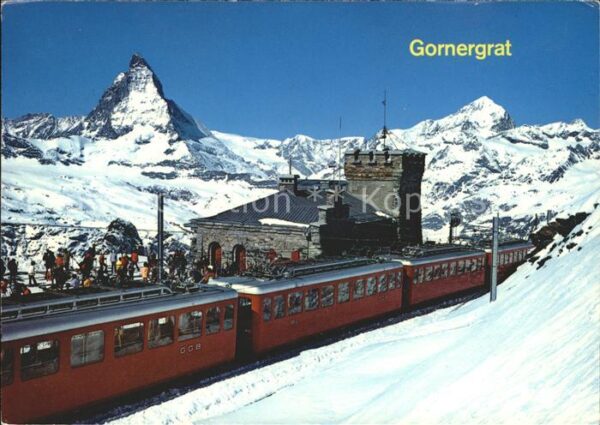 Zahnradbahn Gornergrat Zermatt Matterhorn Dt. Blanc