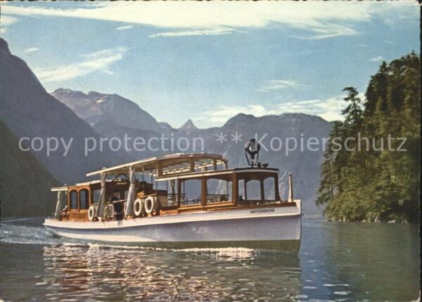 Motorboote Königssee Steinernem Meer Schönfeldspit