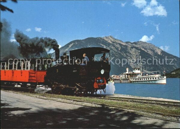 Lokomotive Achenseebahn Zahnradbahn Dampfer Stadt
