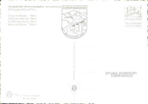 Bruecken Bauwerke Europabrücke Brennerautobahn Schönberg – Bild 2