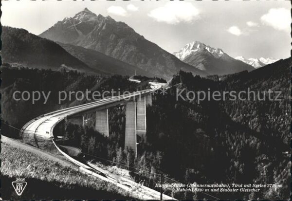 Bruecken Bauwerke Europabrücke Brennerautobahn Serles Hab
