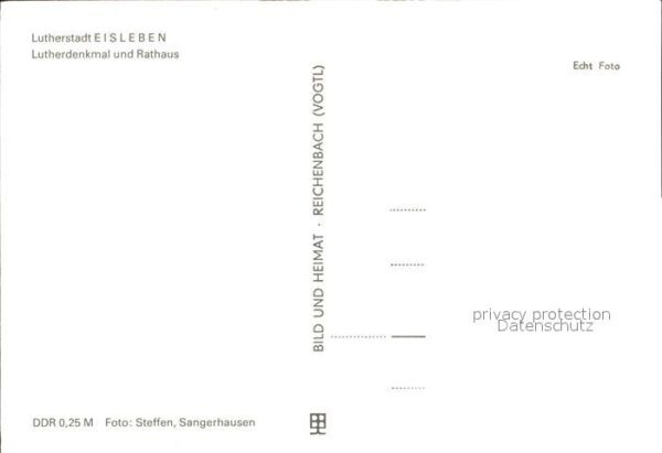 Luther Martin Denkmal Rathaus Eisleben – Bild 2