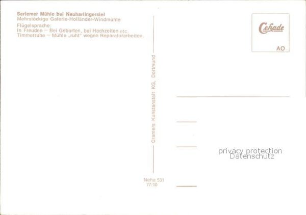 Windmuehle Seriemer Mühle Neuharlingersiel Flügels – Bild 2