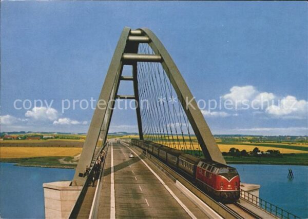 Eisenbahn Fehmarnsund-Brücke Vogelfluglinie Deuts