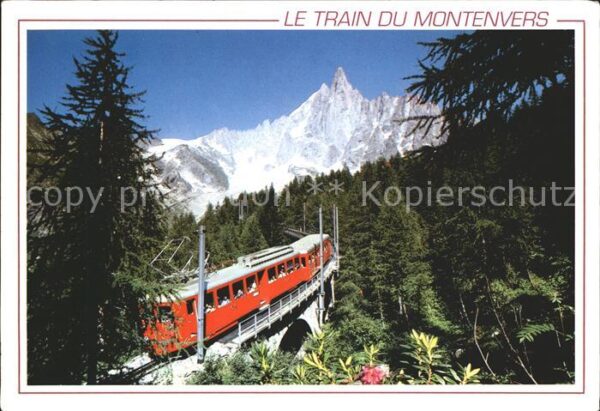 Zahnradbahn Montenvers Mer de Glace Aiguille Verte