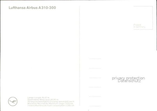 Lufthansa Airbus A310-300 – Bild 2