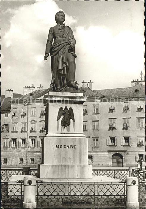 Mozart Wolfgang Amadeus Denkmal Salzburg